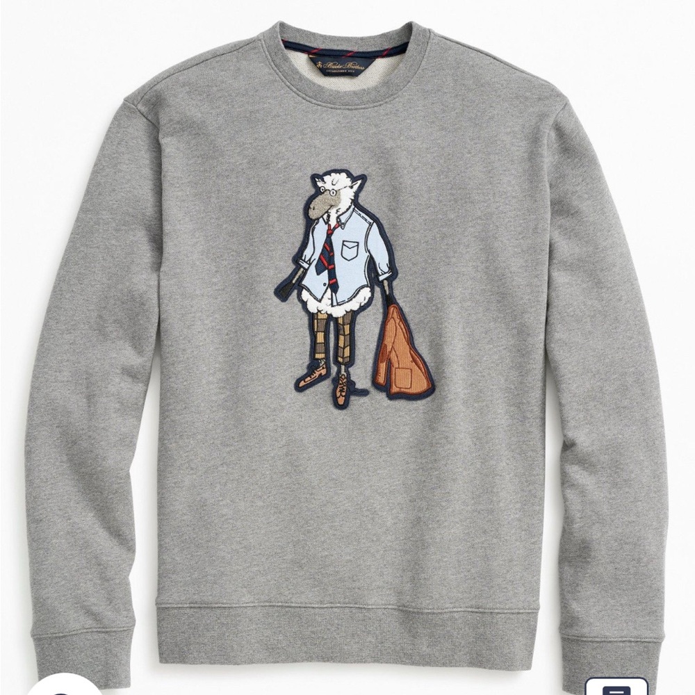 SOLD OUT! LIKE NEW!  Brooks Brothers Harry the Sheep Graphic Sweatshirt. XL